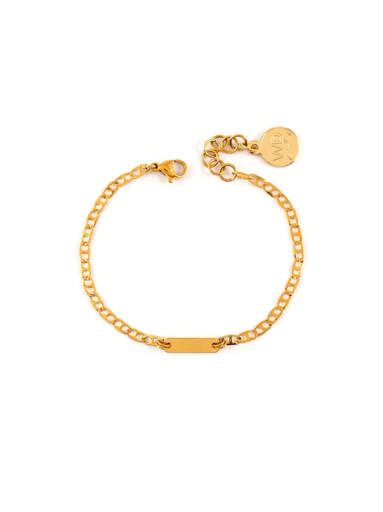 Bracelet Marin chaîne plate - MARIN-GOLD - Welldunn