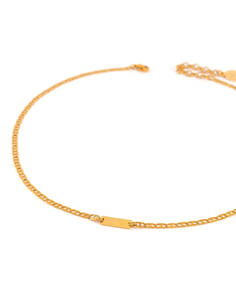 Collier marineur chaîne plate - MARINEUR-GOLD - Welldunn