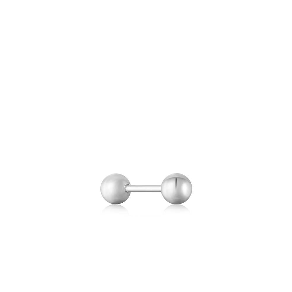 Single fixed earring, screw-backed in silver - E035-02H - Ania Haie