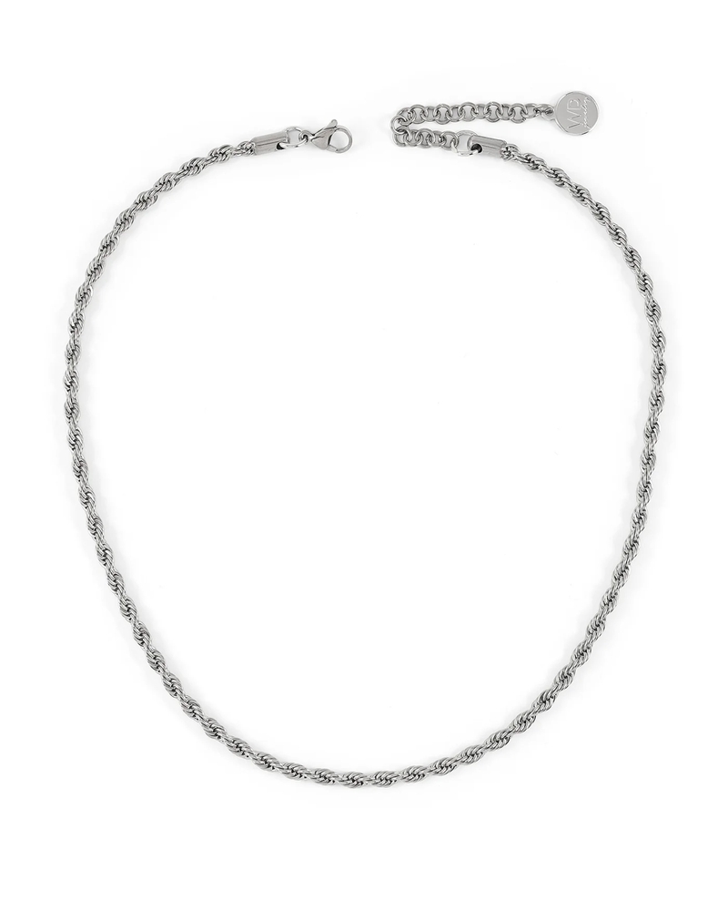 Collier Torsade, acier inoxydable - TORSADE-SILVER - Welldunn