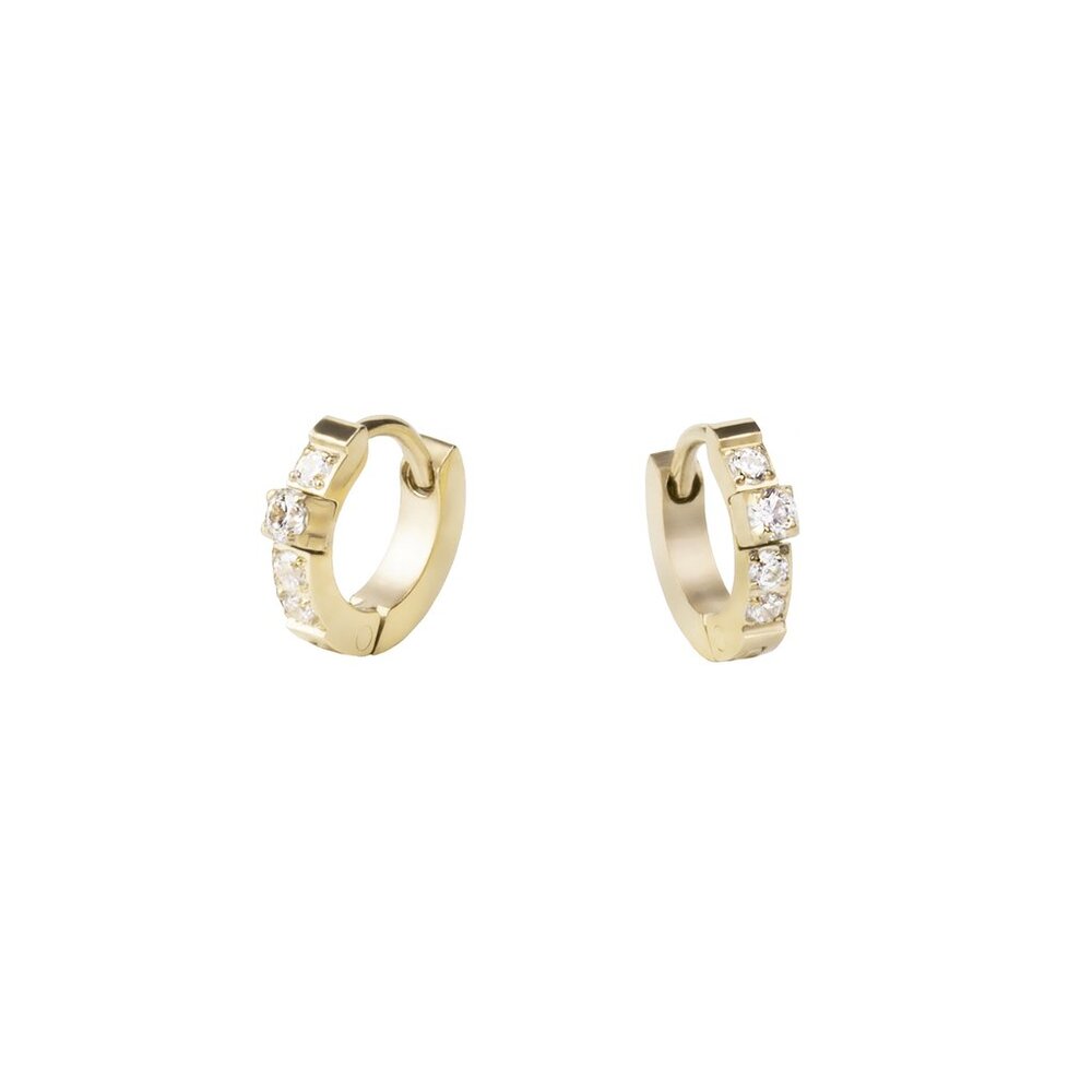 Boucles d'oreilles sparks mini huggie - T121E004DORO - Mia