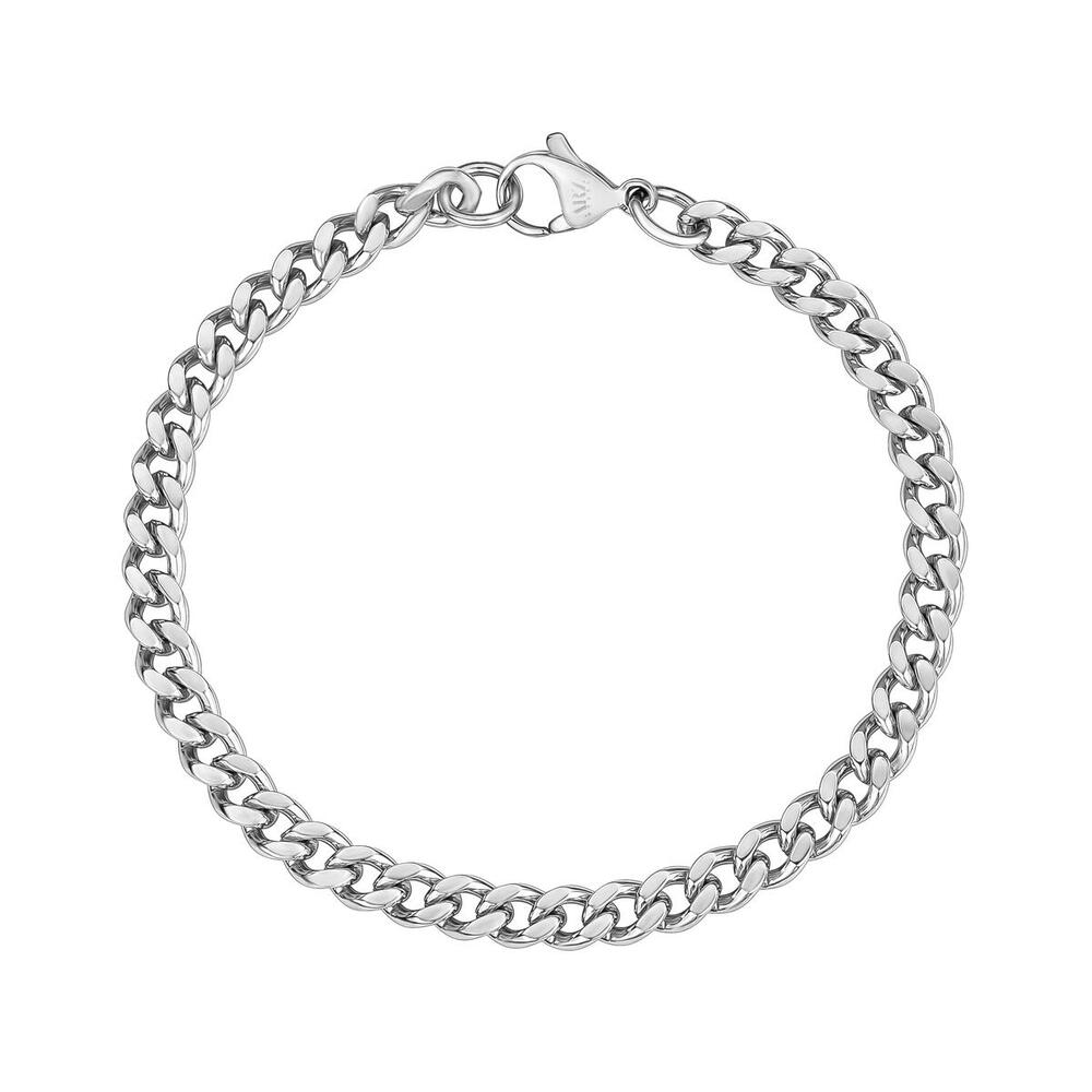 Bracelet gourmette acier inoxydable, 5 millimètres - SSB419W-8 - Arz Steel