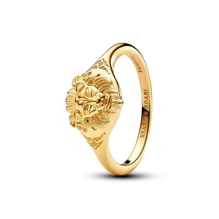 Lannister Lion Ring from Game of Thrones, golden metal - 163139C00-52 - Pandora