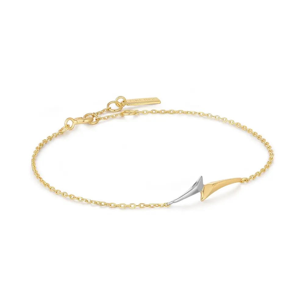 Two-Tone (Yellow/White) Silver Bracelet