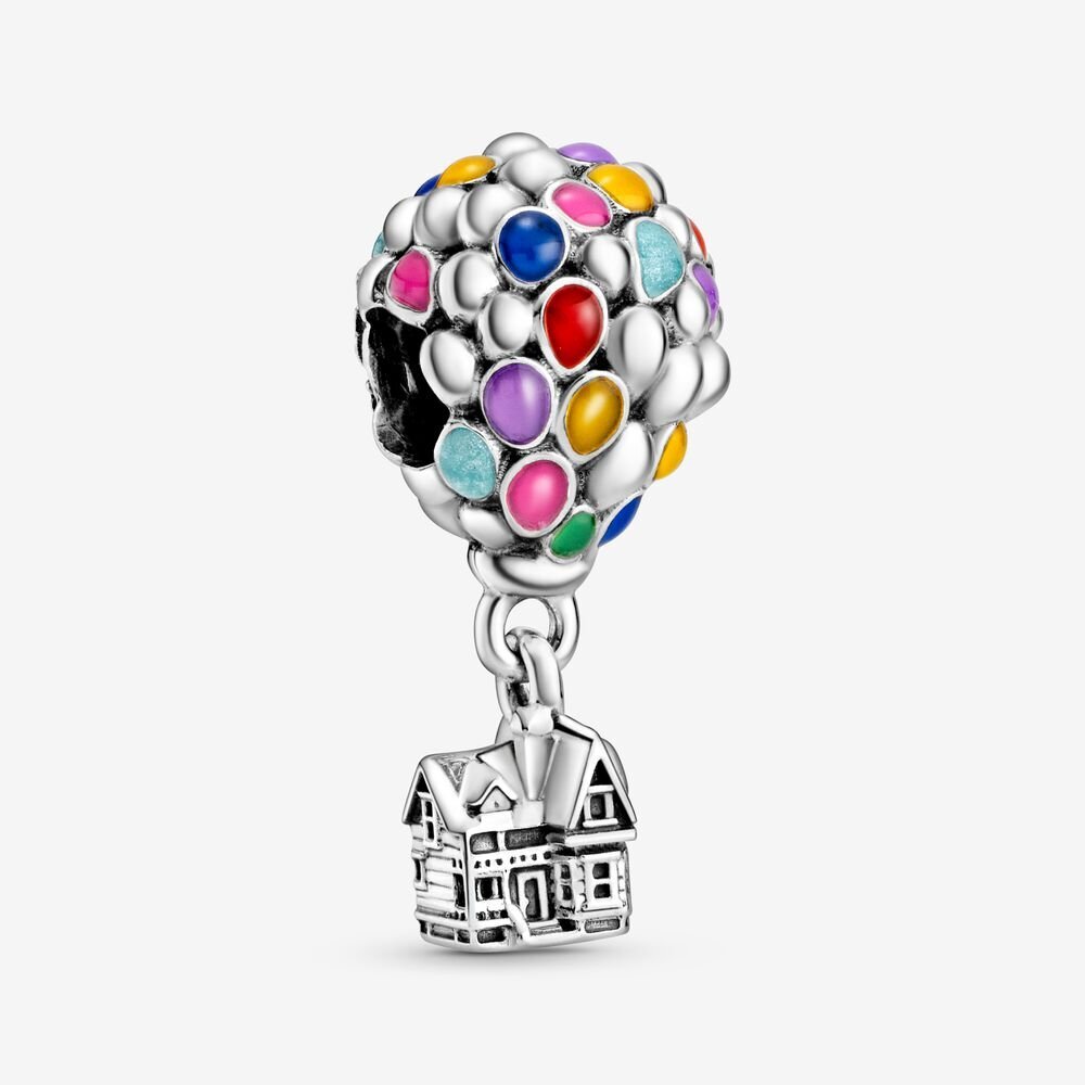 Bille disney là-haut, maison et ballons, argent, émaux mixtes - 798962C01 - Pandora