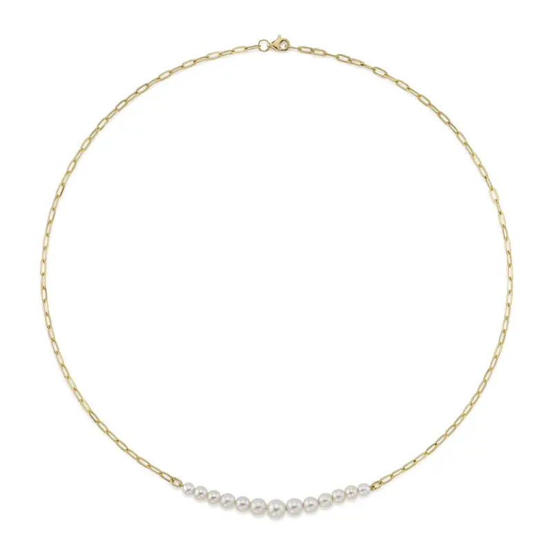 Collier or jaune, perles - SC55023409 - Shy