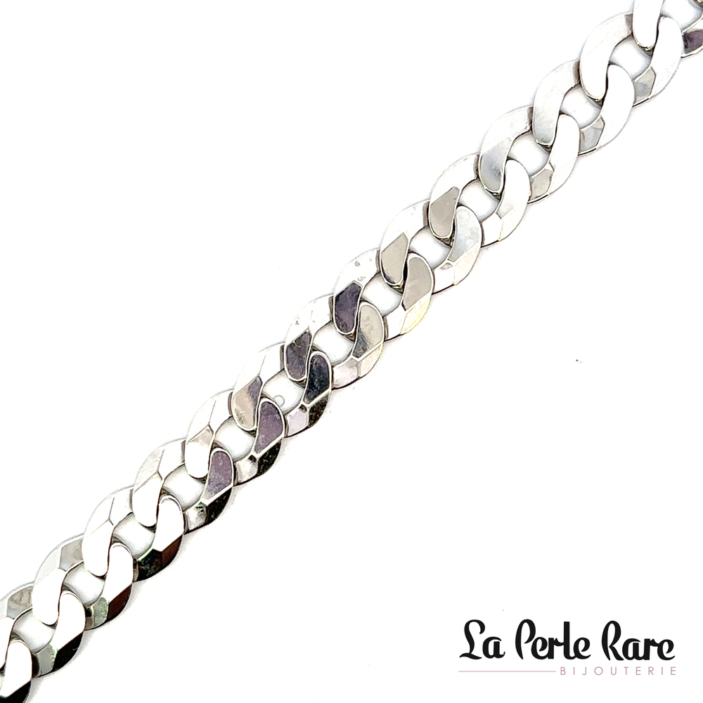 Bracelet gourmette, argent - B1003 - Création Gl