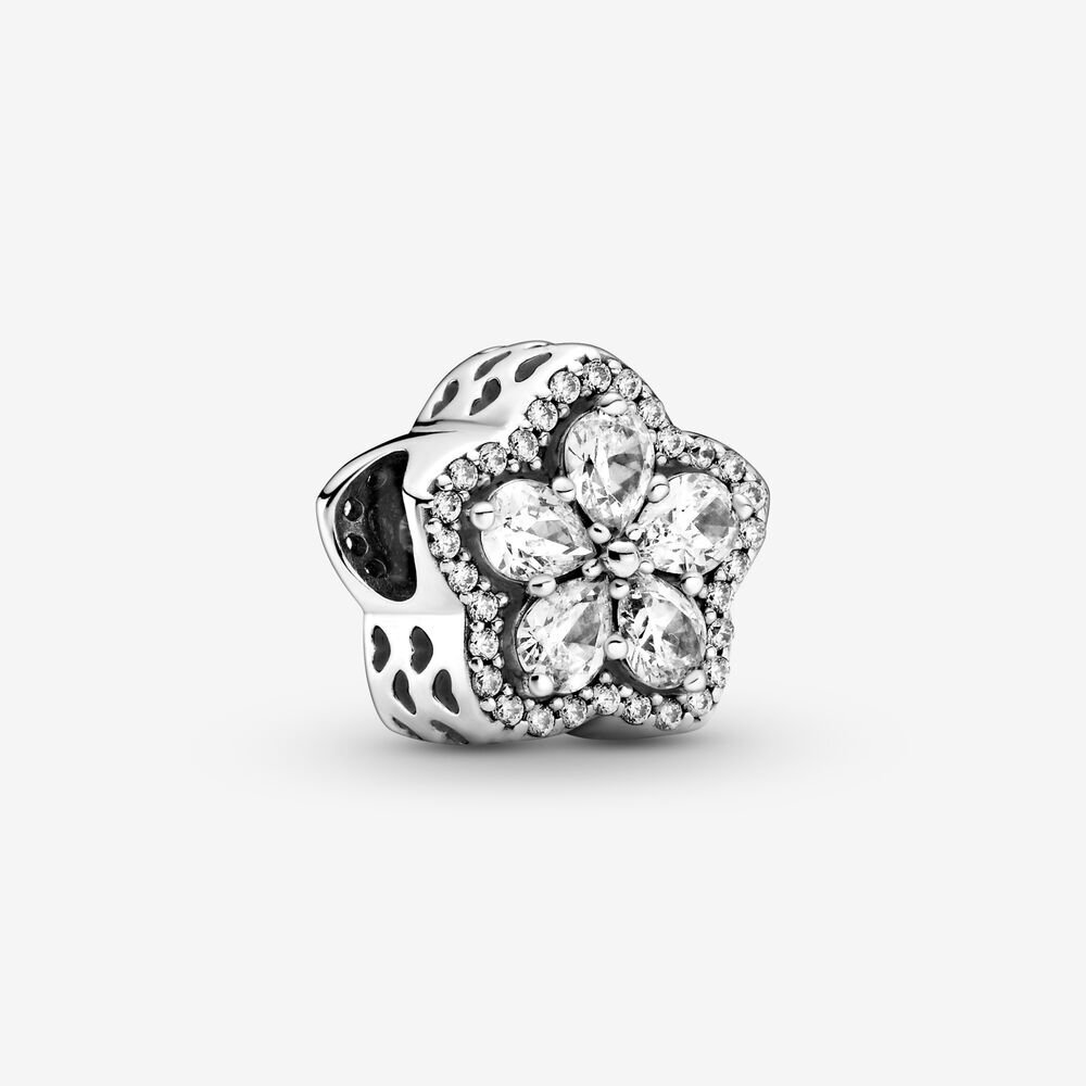 Bille pavé flocon scintillant, cz incolores - 799224C01 - Pandora