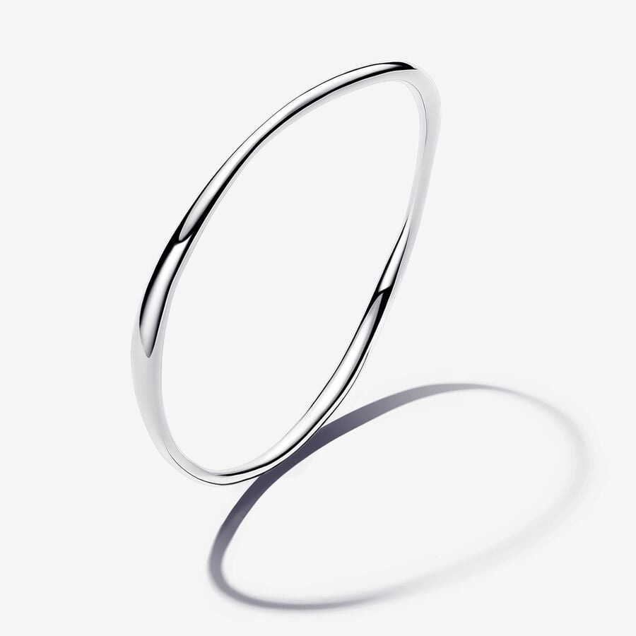 Bangle bracelet, silver