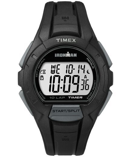 Montre ironman, silicone 2 tons (noir/gris)