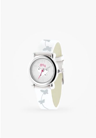 Montre pour enfant cuir blanc avril