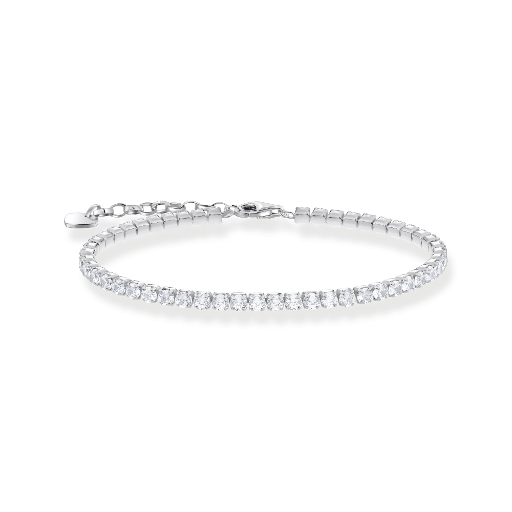 Bracelet tennis, argent, zircons incolores - A2167-051-14-L19V - Thomas Sabo