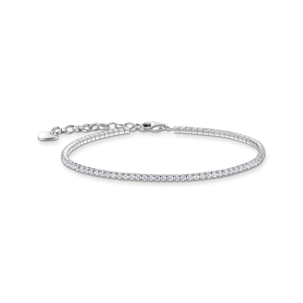 Tennis Bracelet, Silver, Clear Zircons - A2168-051-14-L19V - Thomas Sabo