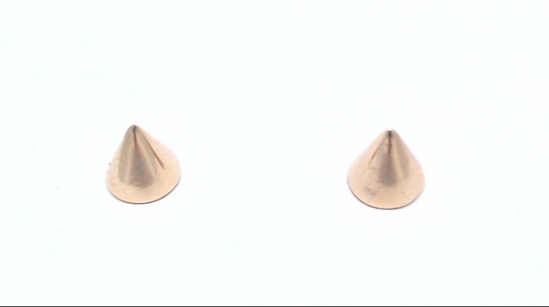 Rose gold point fixed earrings - EAS-5643-R - Exclusivity