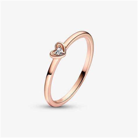 Bague coeur radieux, pandora rose, zircon - 182495C01-52 - Pandora