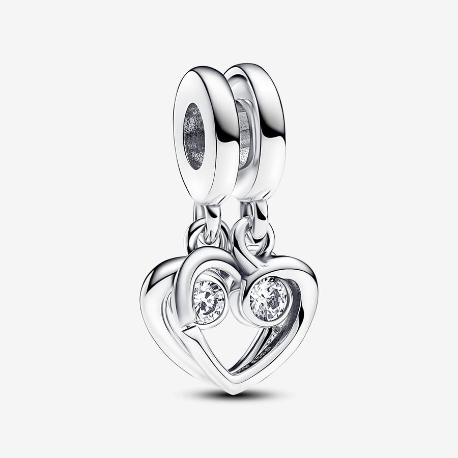 Separable charm, now and forever, silver, zirconia - 793232C01 - Pandora