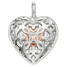 Pendentif en argent coeur qui ouvre