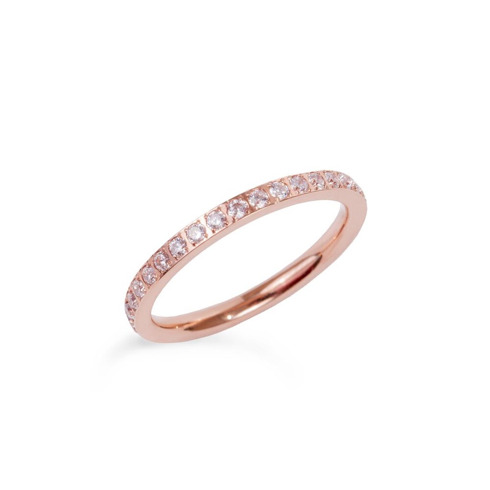 Bague éternité rosé - T419R001DORO-6 - Mia