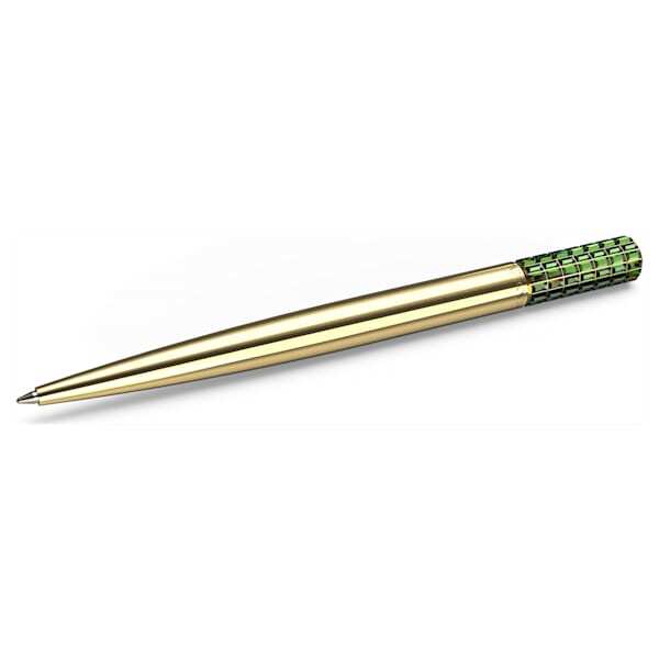 Stylo métal doré, cristaux verts - 5618145 - Swarovski