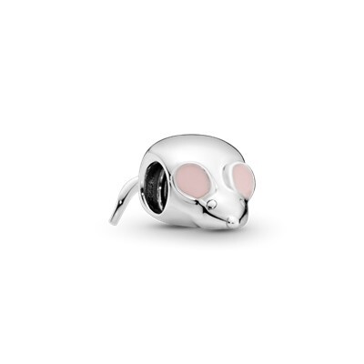 Bille mignonne souris, émail rose - 797062EN160 - Pandora