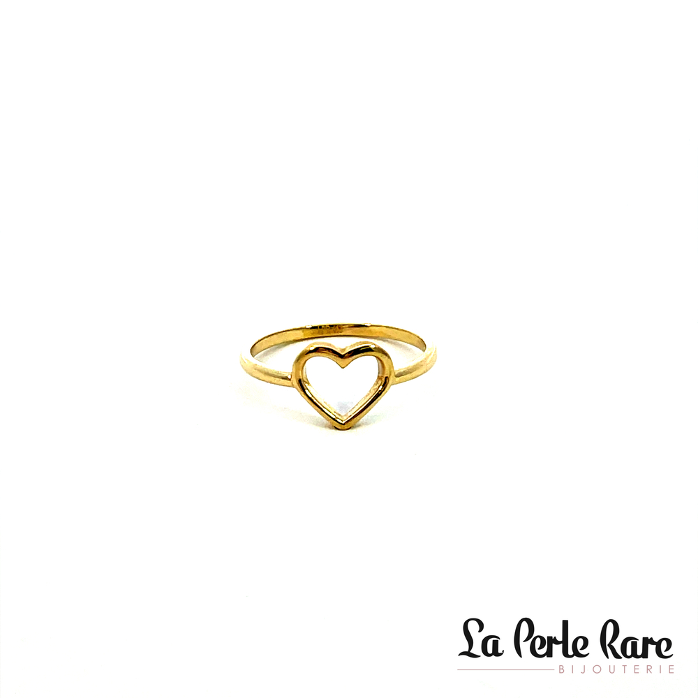 Bague coeur, or jaune 10 carats - RAZ-2298-J - Exclusivités