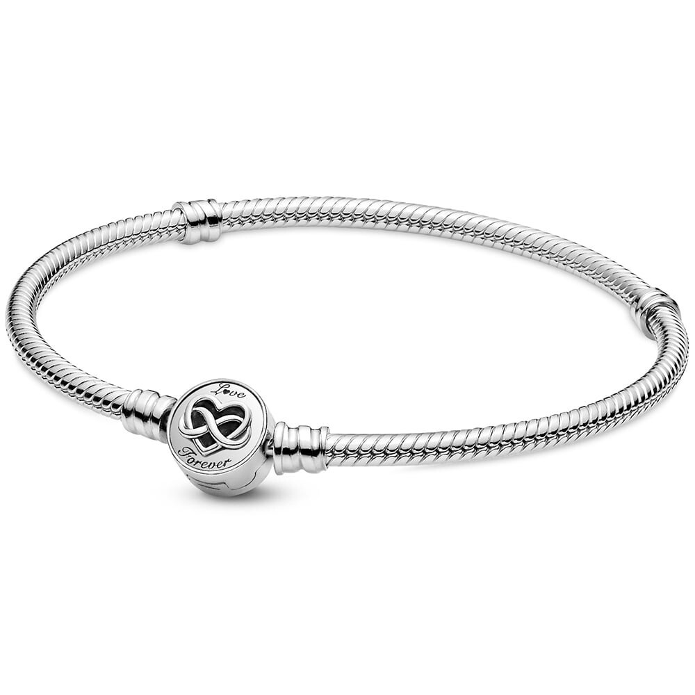 Bracelet à fermoir infini avec coeur pandora moments - 599365C00-16 - Pandora