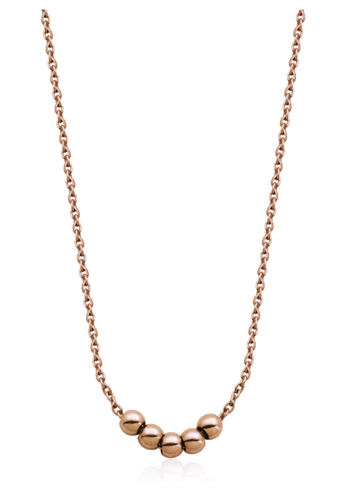 Collier femme en acier rosé 16 + 2 po - T0XC590316 - Steelx