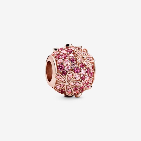 Bille marguerite rose pavée, cristaux roses pandora rose - 788797C01 - Pandora