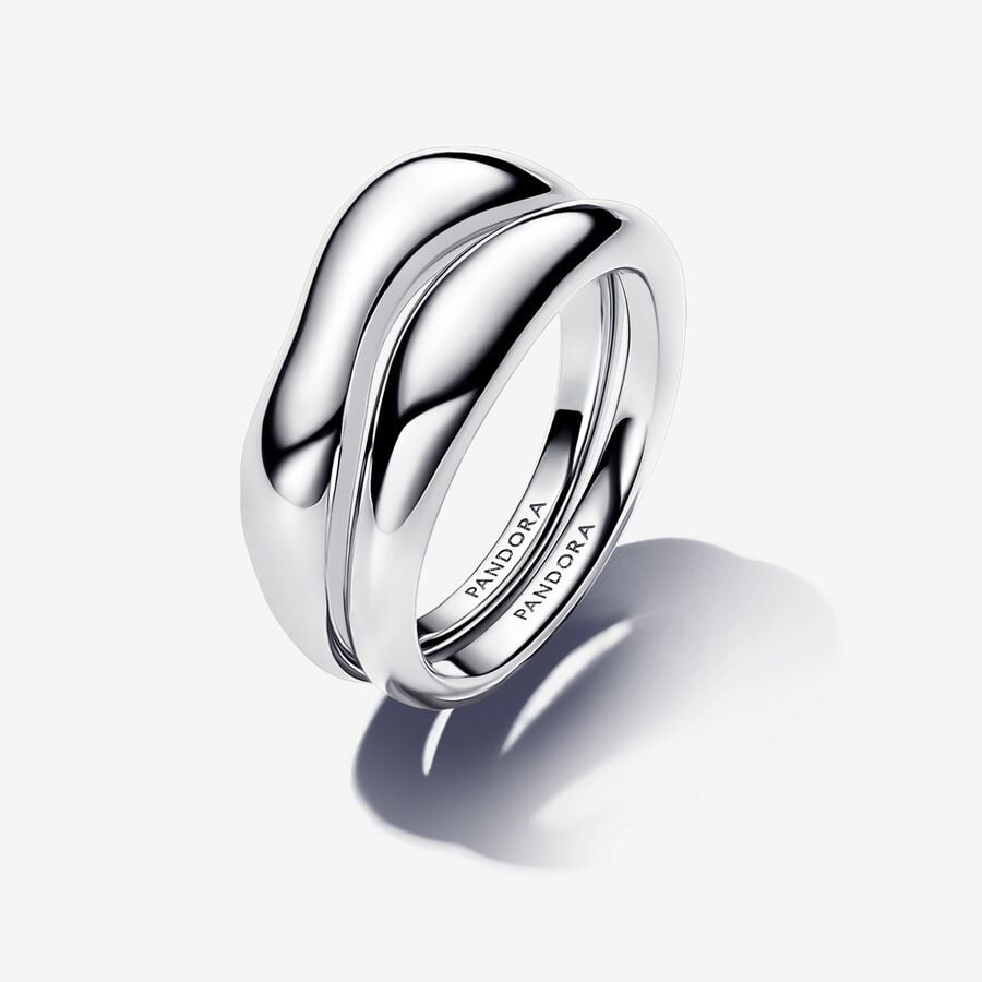 Bague superposables, argent