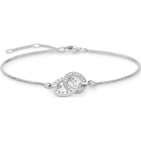 Two circle cz bracelet - A155105114L19.5 - Thomas Sabo