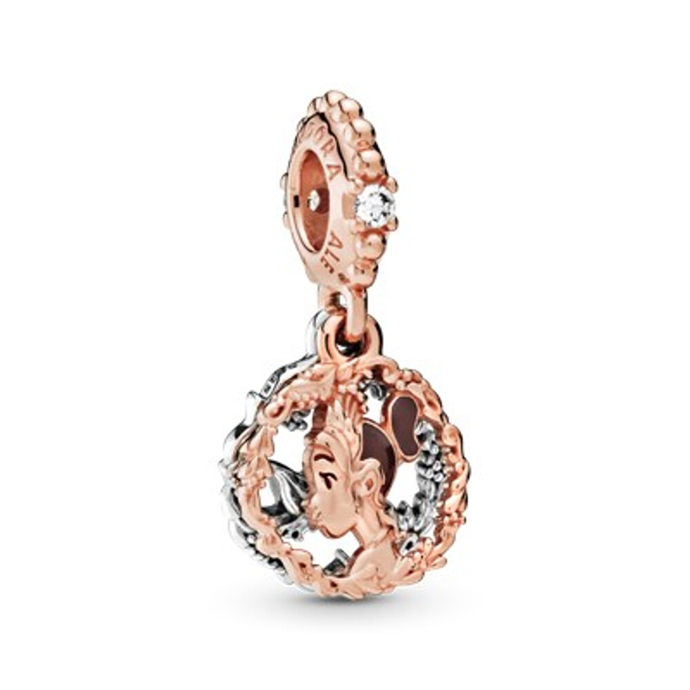 Disney,princesse tiana émail brun et cz - 788234CZ - Pandora