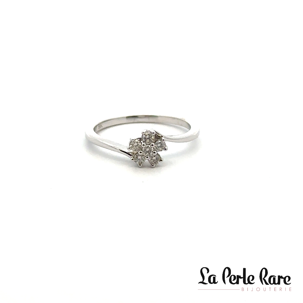 Bague or blanc 10 carats, 20 points de diamants total - SKR40714-20 - Exclusivités