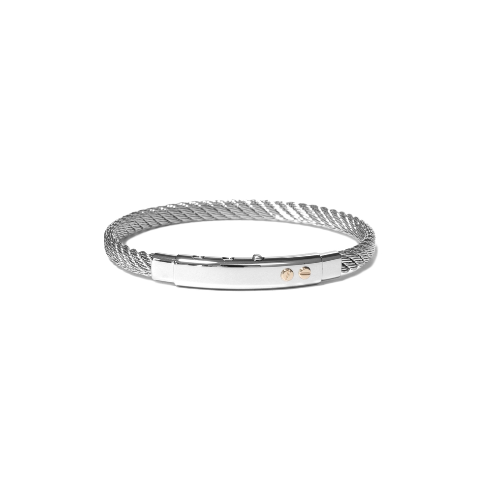 Bracelet acier 2 tons (blanc/rose) - T1V0170280 - The Vault