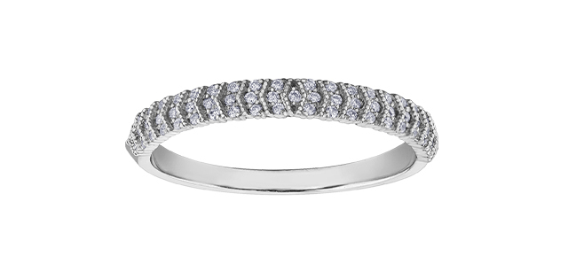 White gold semi-eternity with 12 dia pts - DD7732WG - Corona