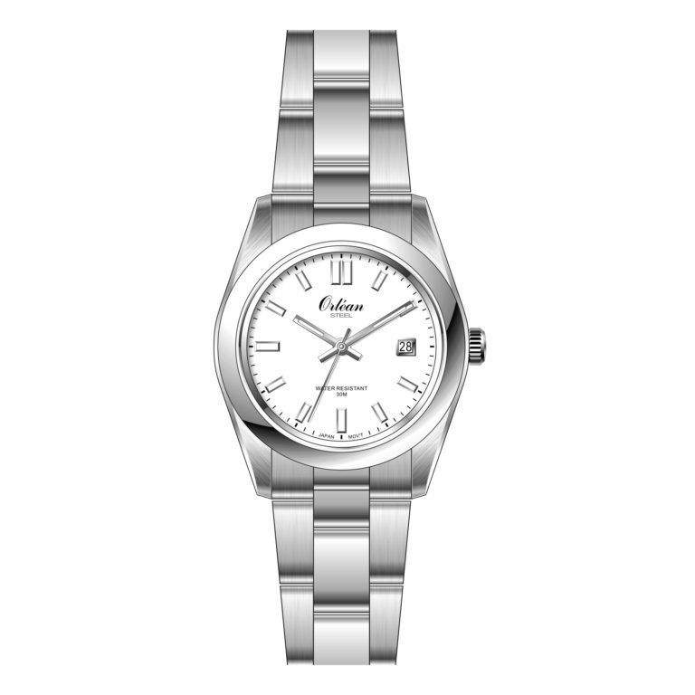 Montre femme argenté boitié blanc - ME3408 - Orlean