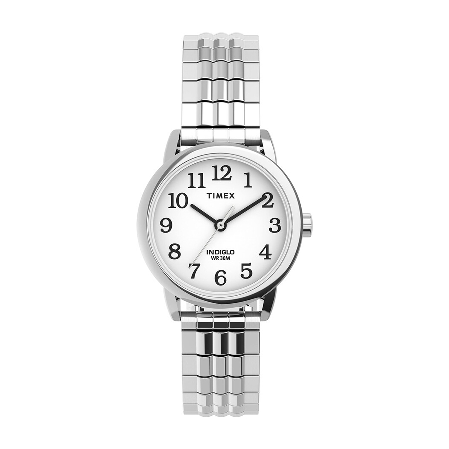 Montre extensible acier, fond blanc - TW2V05800GP - Timex