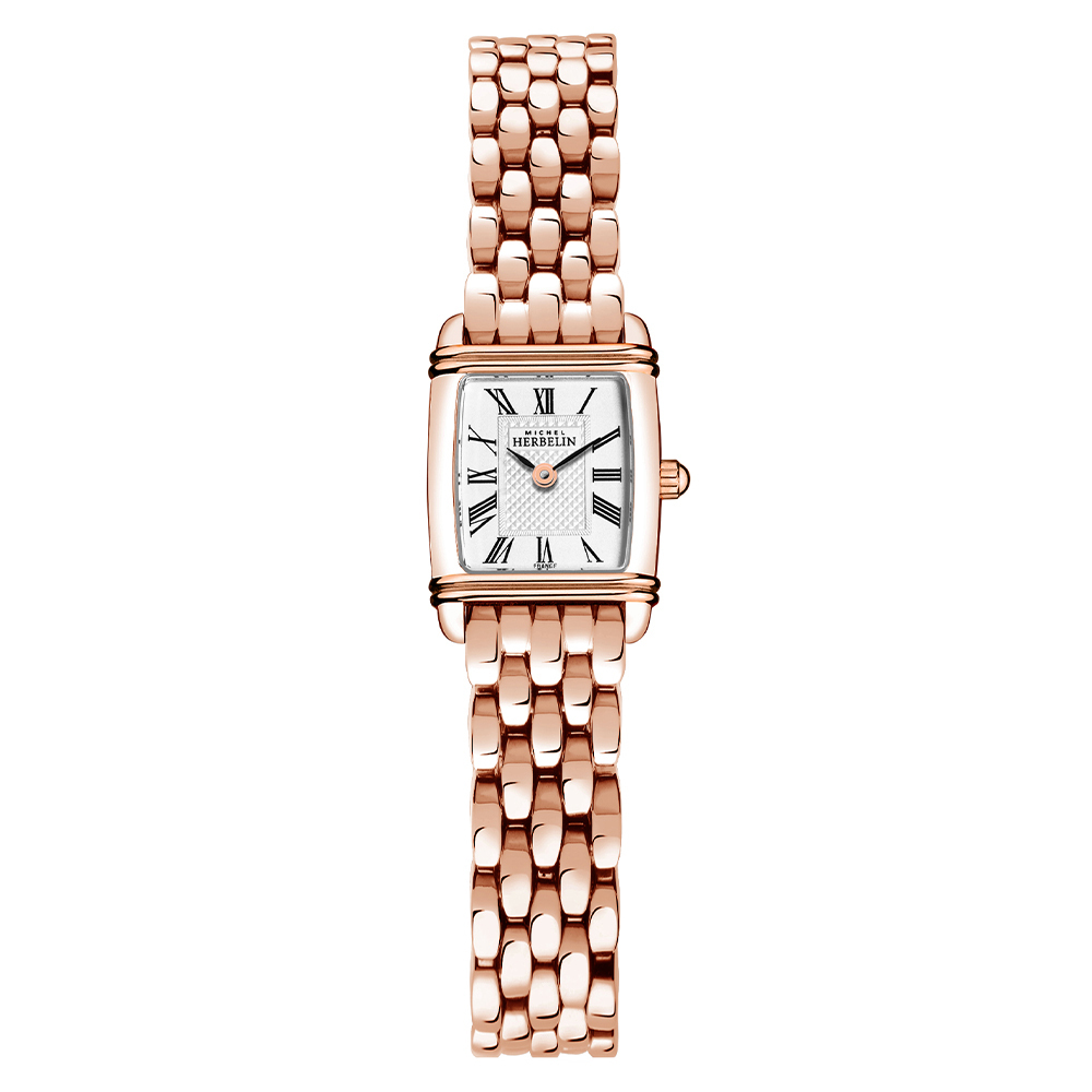 Montre pour femme en acier rosé