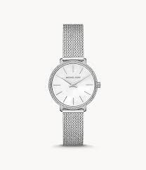 Montre en acier, fond nacre, zircons - MK4618 - Michael Kors