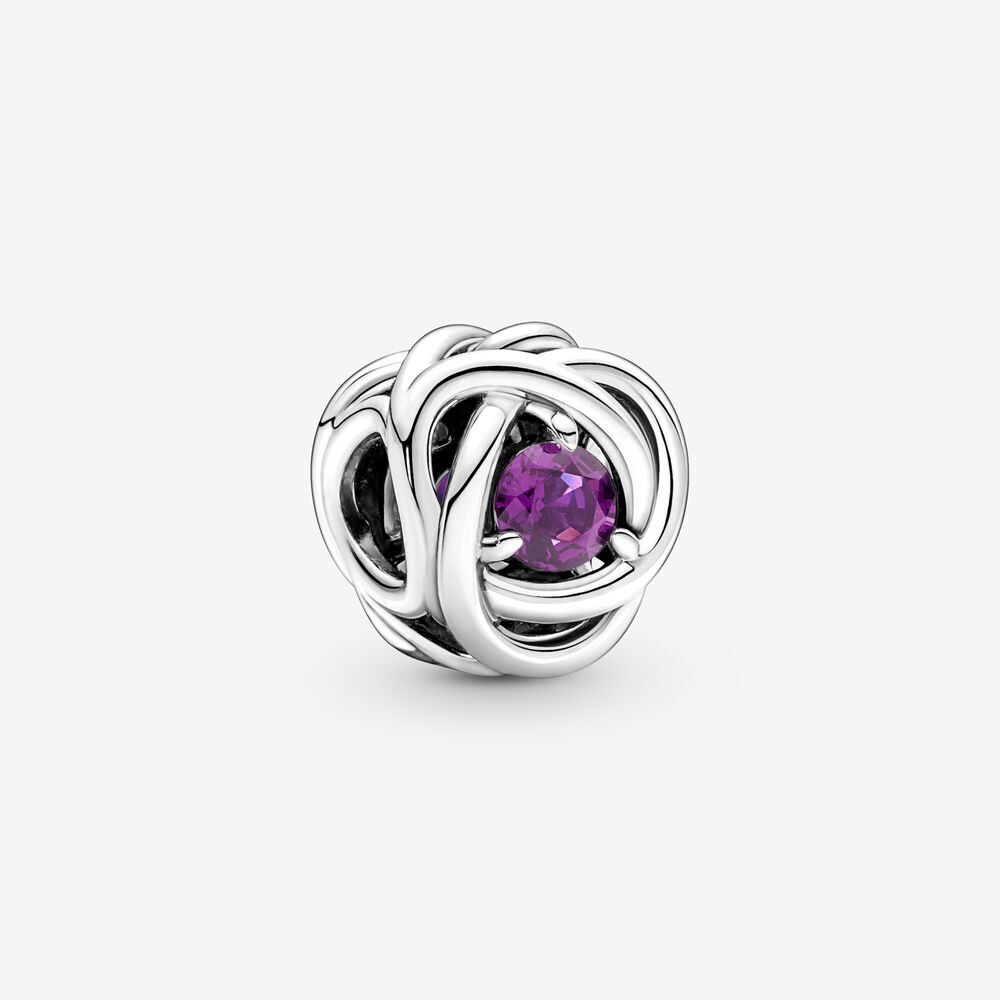 Bille cercle d'éternité mauve, argent, cristal mauve - 790065C02 - Pandora