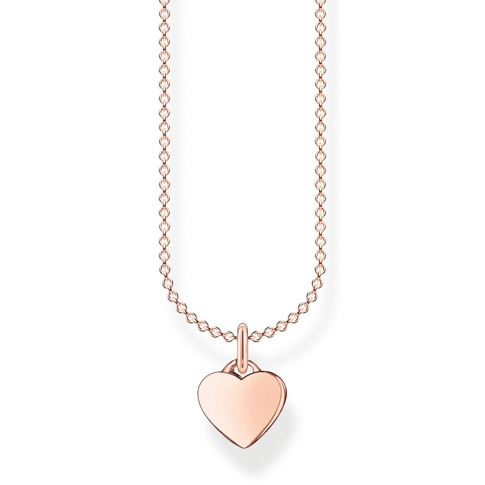 Pendentif coeur argent rosé