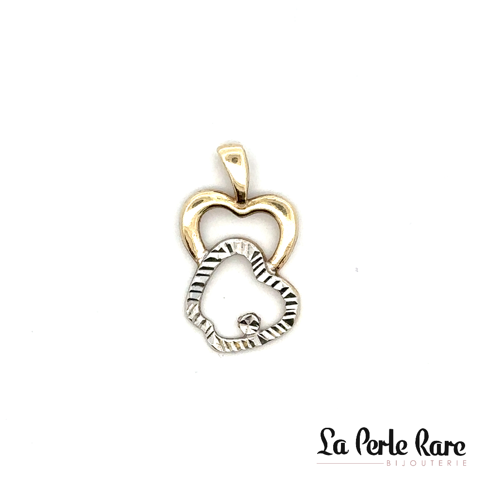 2-tone 10k gold apple pendant - 446 - Exclusivity