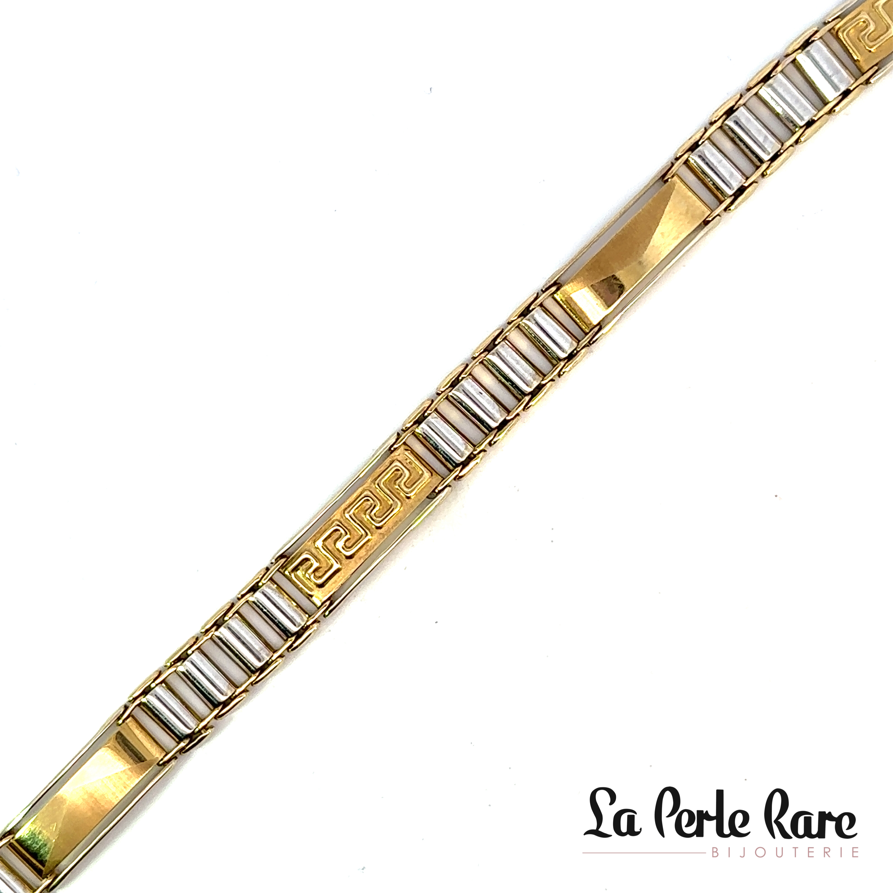 Versace-style bracelet, two-tone gold (Yellow/White) - 708 - Exclusivity