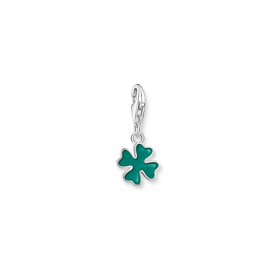 Charm trèfle à quatre feuilles, argent, émail vert - 2017-007-34 - Thomas Sabo