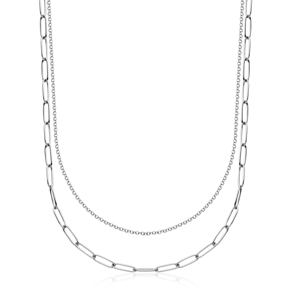 Collier double, acier - T0XE830116 - Steelx