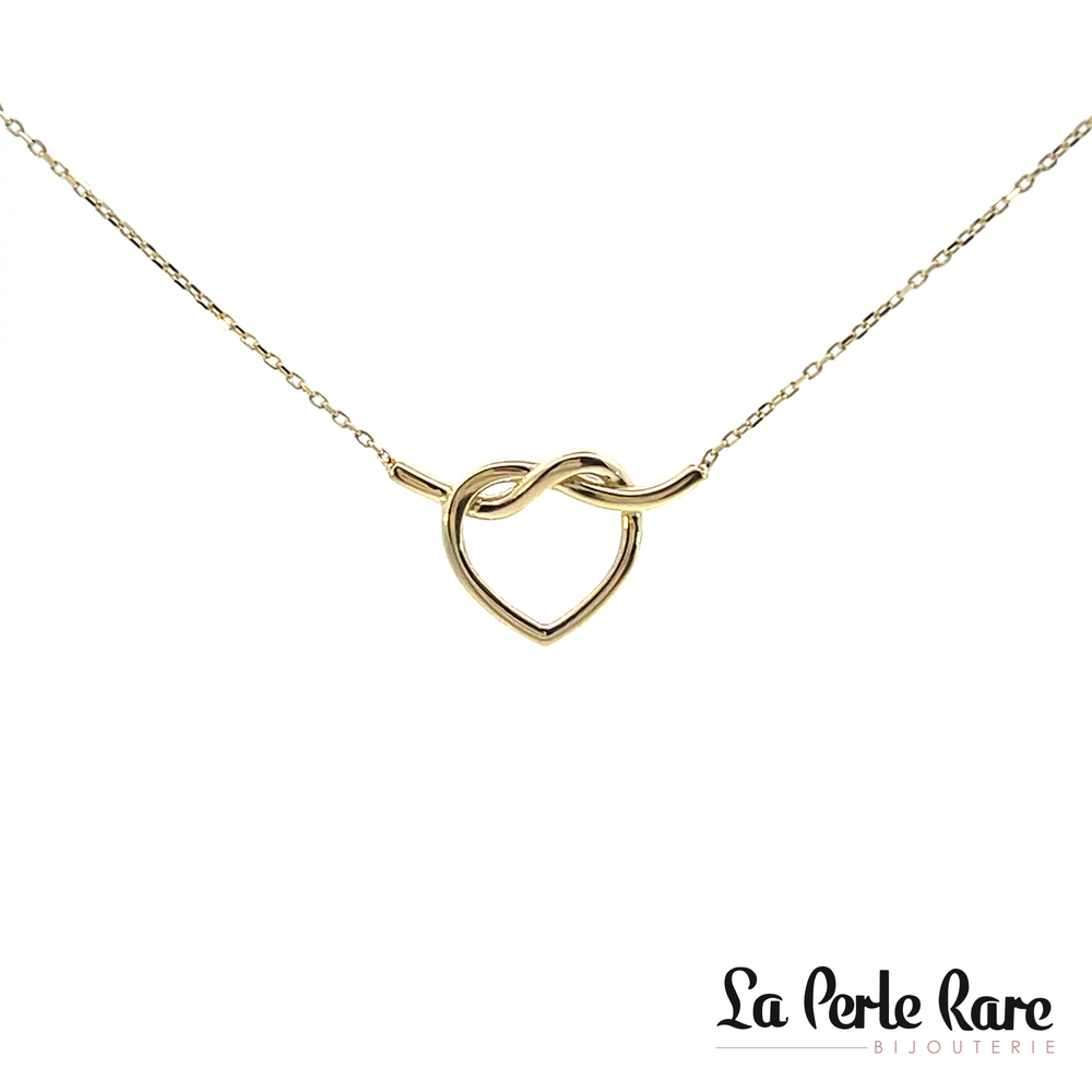 Collier coeur or jaune - PDG-2165-J - Exclusivités