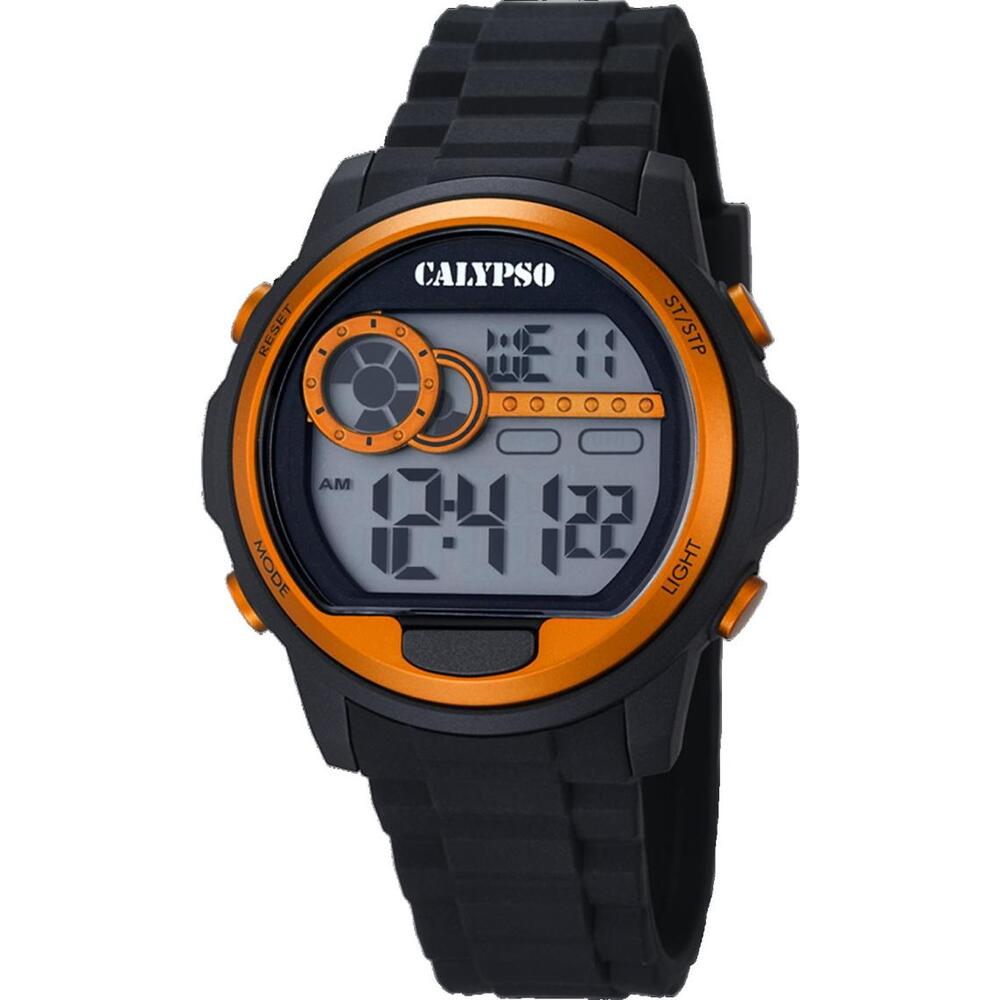 Montre silicone noir/orange - K5667-4 - Calypso Watches