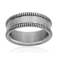 Men's steel wedding ring - T4XD5701-A0 - Steelx