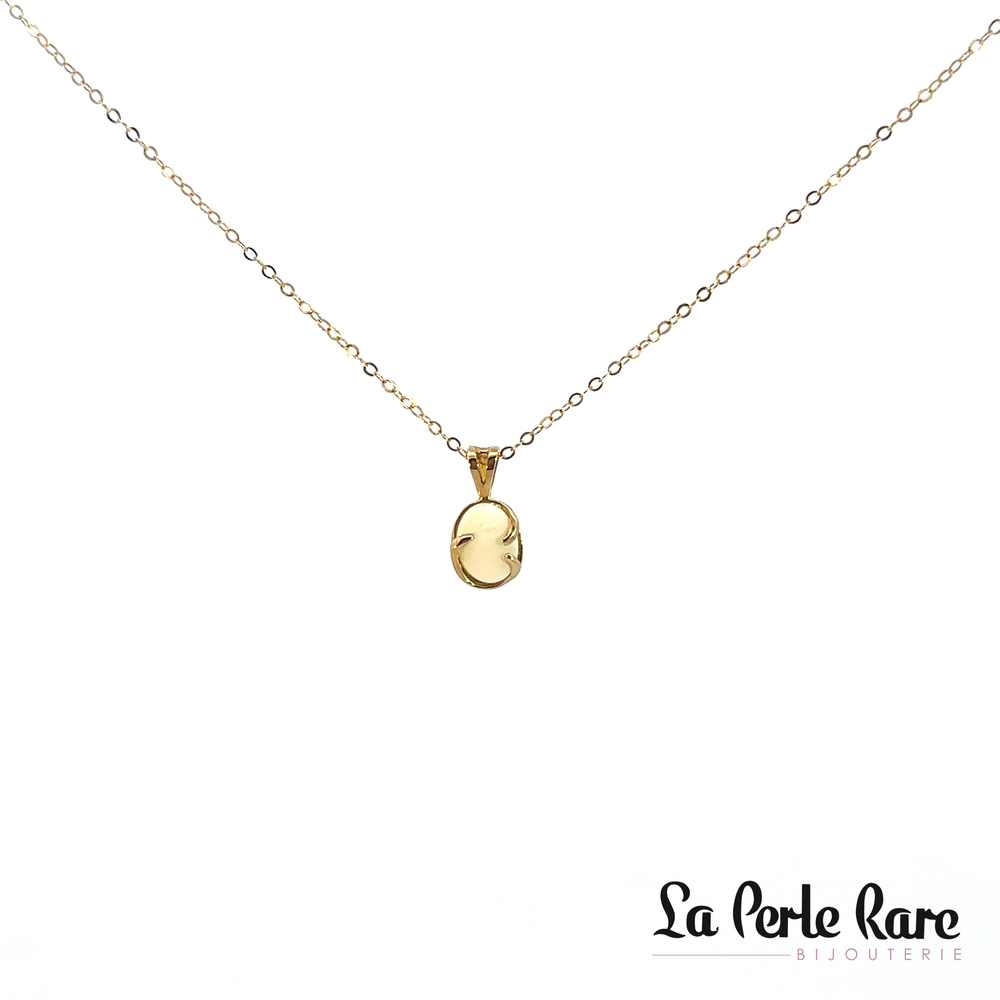 Pendentif or jaune, opale - P1664-1 - Exclusivités