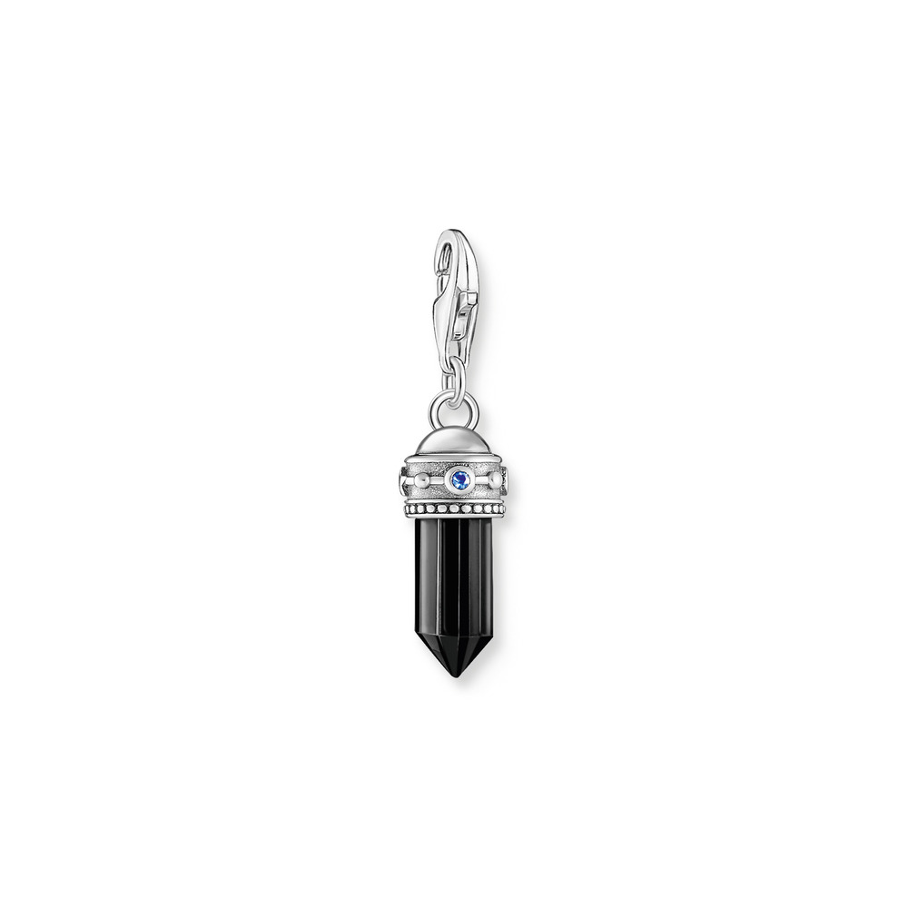 Charm argent, onyx, zircons rouge/bleu - 2110-698-11 - Thomas Sabo