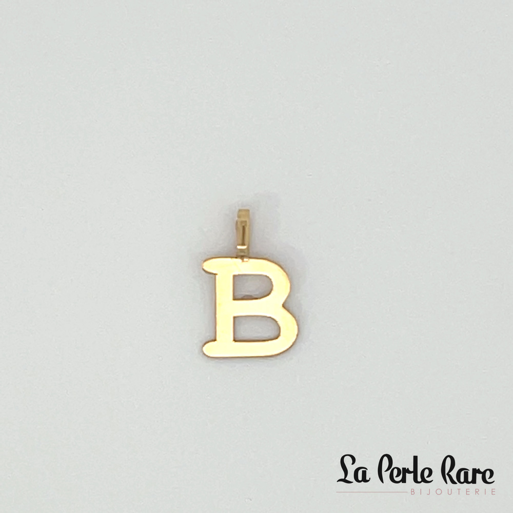 Pendentif lettre b, or jaune